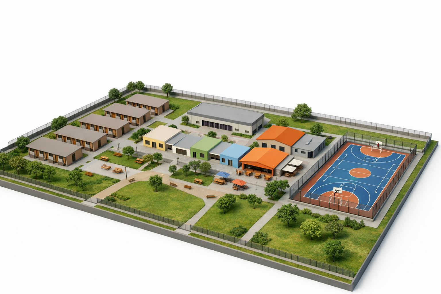 Maquete digital do campus do CTIJ